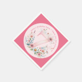 Bloemen 7e verjaardag Custom Seven Fairy Prinses Servet (Hoek)