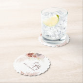 Bloemen 80e verjaardag Pampas Grass Party Kartonnen Onderzetters (Insitu)