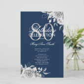 Bloemen 80e Verjaardagsprogramma Zilveren Marine w (Staand voorkant)