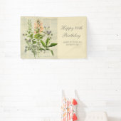  bloemen 80ste verjaardag spandoek (Insitu)