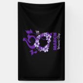 Bloemen 8 maart Internationale Vrouwendag 2025 Spandoek (Verticaal)