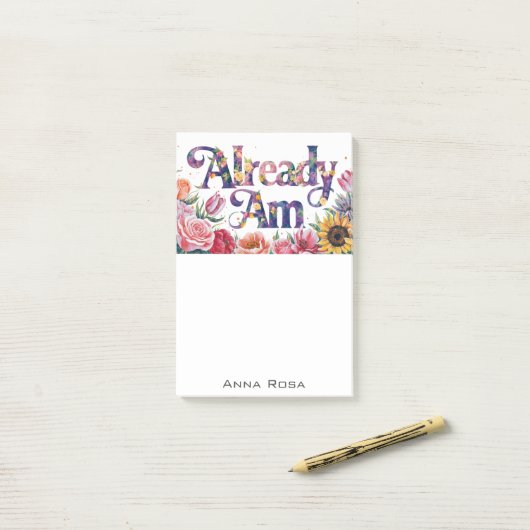 *~* Bloemen 8 REEDS AM AP85 Manifesting Post-it® Notes (Op bureau)