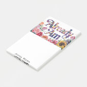 *~* Bloemen 8 REEDS AM AP85 Manifesting Post-it® Notes (Schuin)