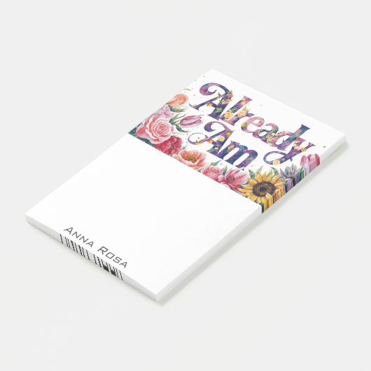 *~* Bloemen 8 REEDS AM AP85 Manifesting Post-it® Notes (Schuin)