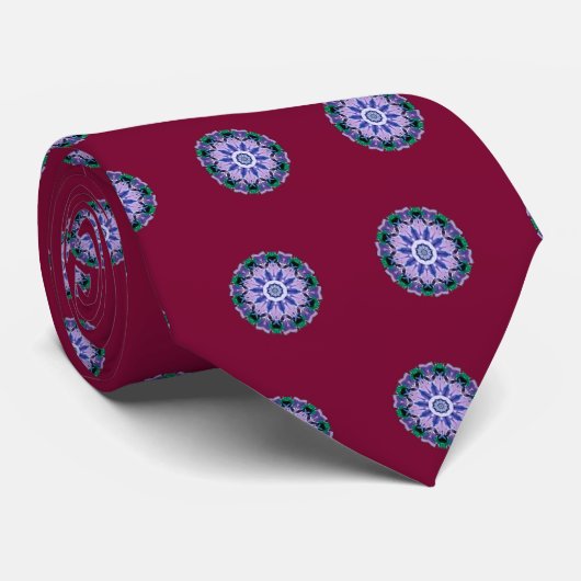 bloemen 8d stropdas (Opgerold)