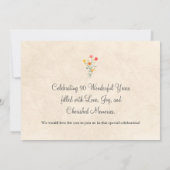 Bloemen 90ste verjaardag - Wildflowers 90 Years Pa Kaart (Achterkant)