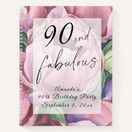  Bloemen 90ste Verjaardagsfeest Notitieboek
