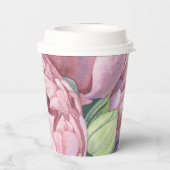  Bloemen 90ste Verjaardagsfeest Papieren Bekers (Achterkant)