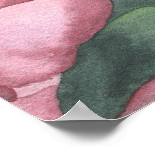  Bloemen 90ste Verjaardagsfeest Poster (Hoek)