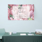  Bloemen 90ste Verjaardagsfeest Spandoek (Beurs)