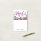 *~* Bloemen 9 AL AM AP85 Manifesting Post-it® Notes (Op bureau)