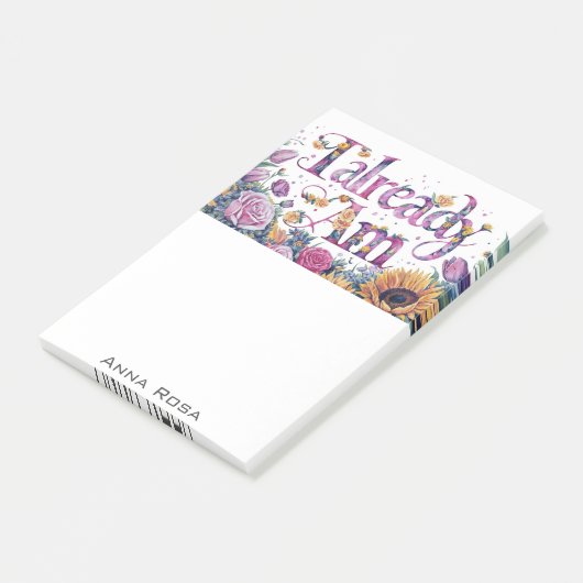 *~* Bloemen 9 AL AM AP85 Manifesting Post-it® Notes (Schuin)