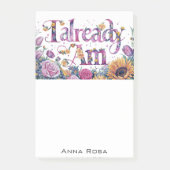 *~* Bloemen 9 AL AM AP85 Manifesting Post-it® Notes (Voorkant)