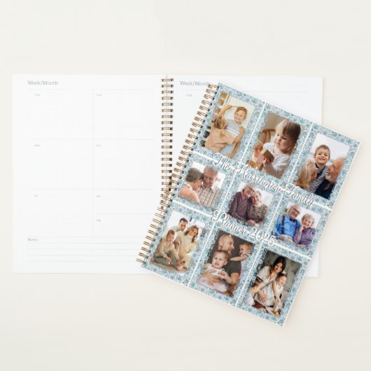 Bloemen 9 fotocollage planner (Display)