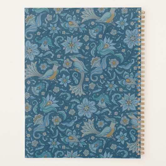 Bloemen 9 fotocollage planner (Achterkant)