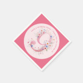 Bloemen 9e verjaardag Custom Nine Fairy Prinses Servet (Hoek)