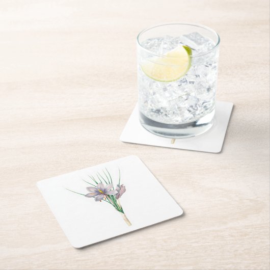 Bloemen: A007 Herfstkrokus - Kartonnen Onderzetters (Insitu)