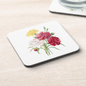 Bloemen: A008 Anjer - Bier Onderzetter (Linkerzijde)