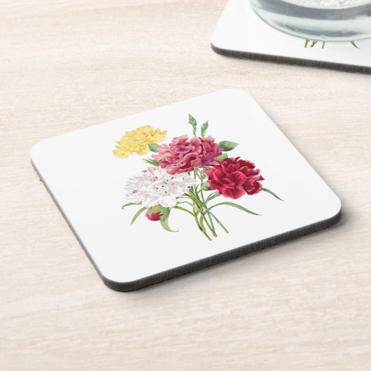 Bloemen: A008 Anjer - Bier Onderzetter (Linkerzijde)