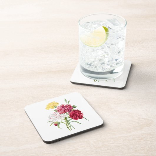 Bloemen: A008 Anjer - Bier Onderzetter (Rechterzijde)