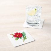 Bloemen: A010 Dhalia Doble Kartonnen Onderzetters (Insitu)