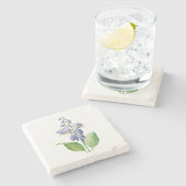 Bloemen: A012 Daylily Stenen Onderzetter (Zijkant)