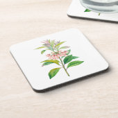 Bloemen: A013 Redvein Enkianthus - Bier Onderzetter (Linkerzijde)