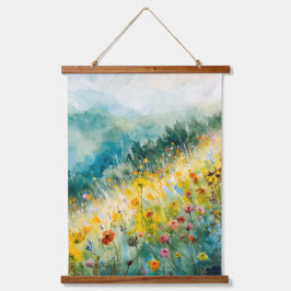 Bloemen aan de helling Sicilië Hangend Wandkleed