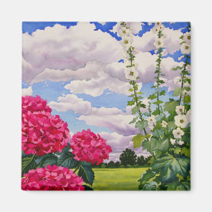 Bloemen aan de rand van een weide 2008 magneet