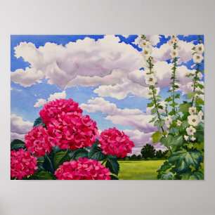 Bloemen aan de rand van een weide 2008 poster