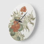 Bloemen aan de wand grote klok (Hoek)