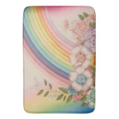bloemen aan het einde van de regenboog badmat (Voorkant Verticaal)