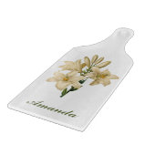  bloemen, aangepast monogram snijbord 1 snijplank (Hoek)