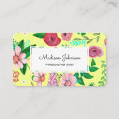 bloemen | Aangepast monogram | VISITEKAARTJES (Voorkant)