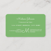 bloemen | Aangepast monogram | VISITEKAARTJES (Achterkant)