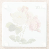  bloemen aangepast onderzetter monogram glas 2 (Achterkant)