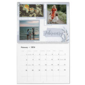 Bloemen Aangepaste Familie Foto Multi Foto Herinne Kalender (Feb 2026)