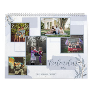 Bloemen Aangepaste Familie Foto Multi Foto Herinne Kalender