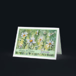 Bloemen Aangepaste Kaart voor Happy Birthday<br><div class="desc">Mooie maffia's hebben waterverf bloemen geverfd. Volledig aanpasbaar.</div>