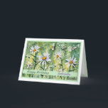 Bloemen Aangepaste Kaart voor Happy Birthday<br><div class="desc">Mooie maffia's hebben waterverf bloemen geverfd. Volledig aanpasbaar.</div>