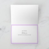  Bloemen Aangepaste Kaart voor Happy Birthday (Binnen)