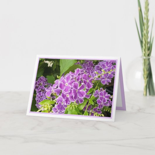  Bloemen Aangepaste Kaart voor Happy Birthday (Voorkant)