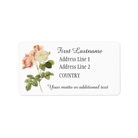 Bloemen aangepaste labels 2 (Voorkant)