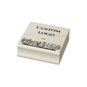 Bloemen aangepaste logo rubber stempel (Stempel)