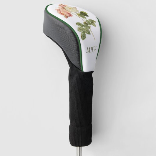  bloemen, aangepaste monogram driver cover (Schuin)