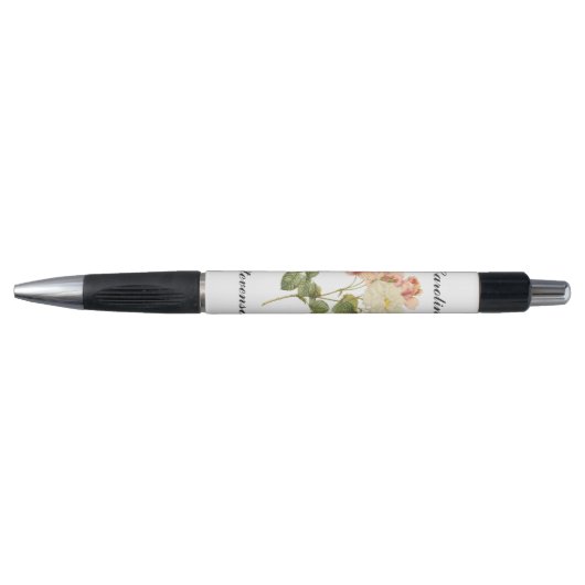 bloemen aangepaste monogram pen 2 (Voorkant)