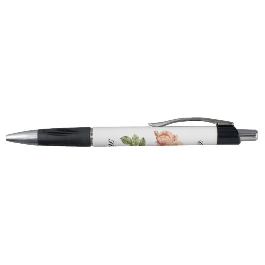 bloemen aangepaste monogram pen 2 (Bovenkant)