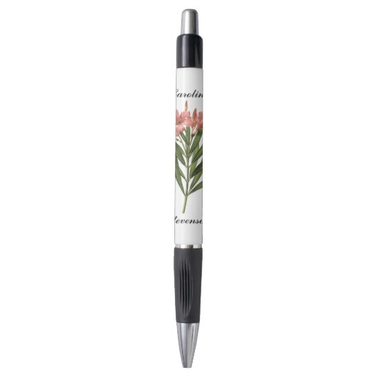  bloemen aangepaste monogram pen 3 (Voorkant Verticaal)