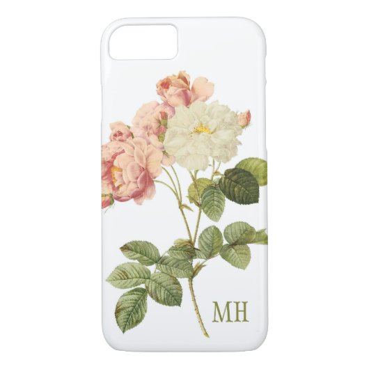  bloemen aangepaste monogram telefoongevallen 2 Case-Mate iPhone case (Achterkant)