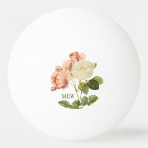 bloemen aangepaste monohram ping pongballen pingpongbal